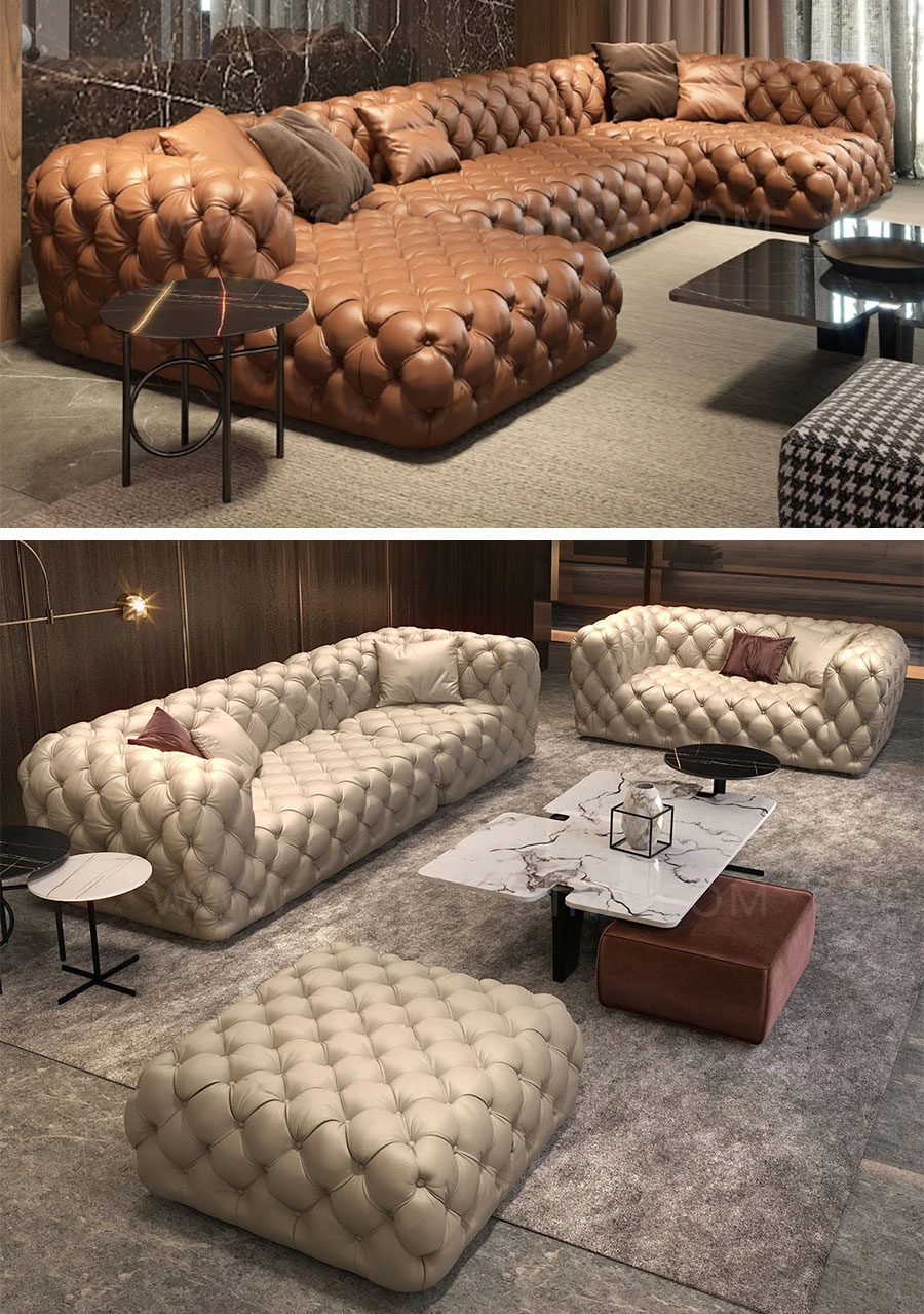 Leather Sofa Set