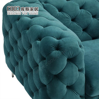 Wholesale Green Velvet Chesterfield Sofa Modern Luxury Fabric Couch Home Sofa Set Living Room Furniture