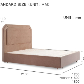 Bedroom Set Furniture King Queen Full Size Leather Fabric Double Bed With Storage