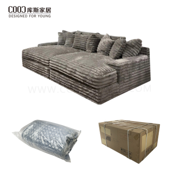 Foshan Modernes, kompressionsversiegeltes modulares Sofa mit Schaumstoffdichte, vakuumverpacktes, komprimiertes Sofa