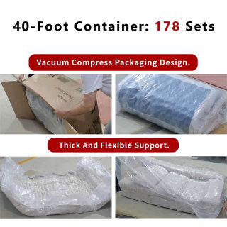tối giản hiện đại mô-đun cắt bộ sofa nội thất phòng khách bông hoa vải hút chân không nén sofa couch