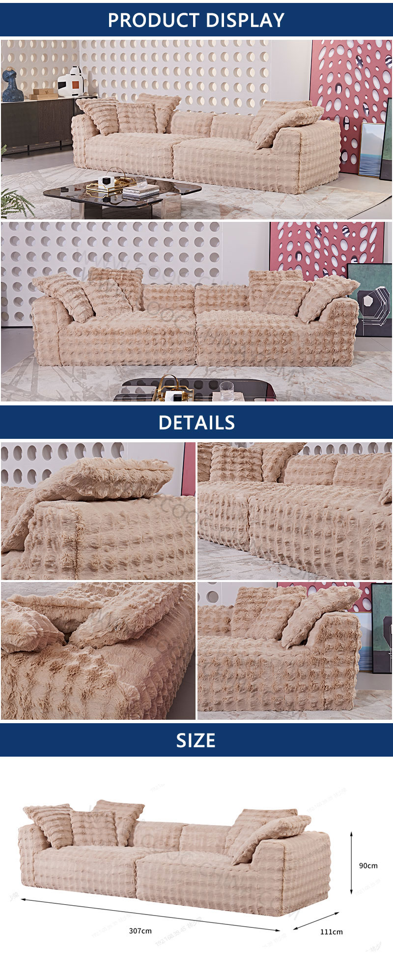 Compressed Sectional Sofa