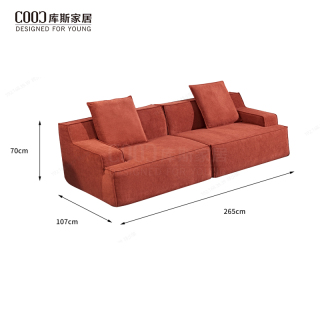 High Quality Vacuum Packed Compressed Sofa in Box Modern Chenille Fabric 3 Seater 2 Pieces Sectional Frameless Sofa