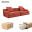 High Quality Vacuum Packed Compressed Sofa in Box Modern Chenille Fabric 3 Seater 2 Pieces Sectional Frameless Sofa