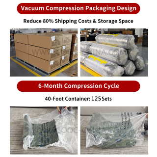 High Quality Vacuum Packed Compressed Sofa in Box Modern Chenille Fabric 3 Seater 2 Pieces Sectional Frameless Sofa