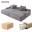 High Quality Modern Vacuum Sealed Packed Foam Living Room Furniture 3 Seater Plush Corduroy Sectional Couch Compressed Sofa