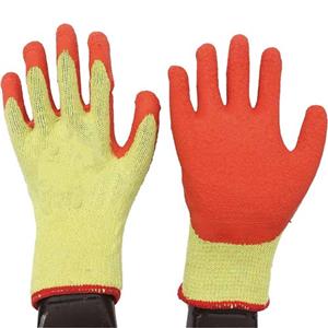 red cotton gloves