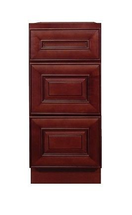 Dark Cherry Solid Wood Bathroom Classic Vanity Cabinet