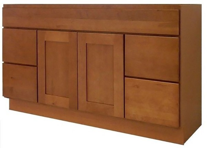 Honey Shaker Solid Wood Kitchen Bright Vanity Cabinet