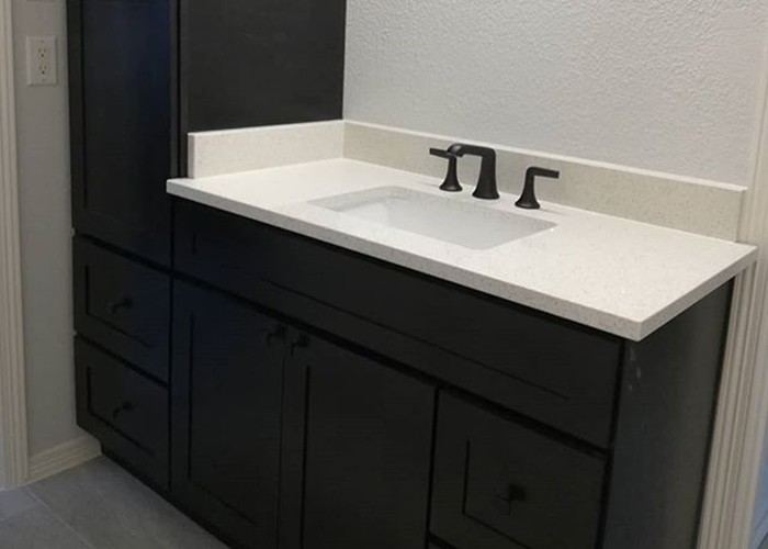 Supply Charcoal Black Simple Bathroom, Black Wood Vanity