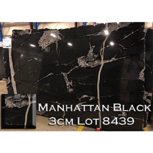 Manhattan Black Granite Elegant Kitchen Top Solid Vanity Countertop