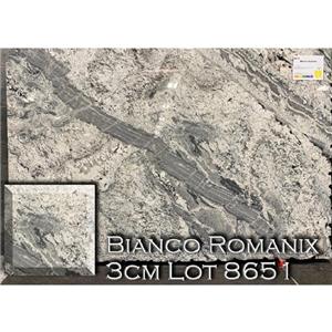 Bianco Romano Granite Trắng Ice bếp: bàn trong phòng tắm Lên trên