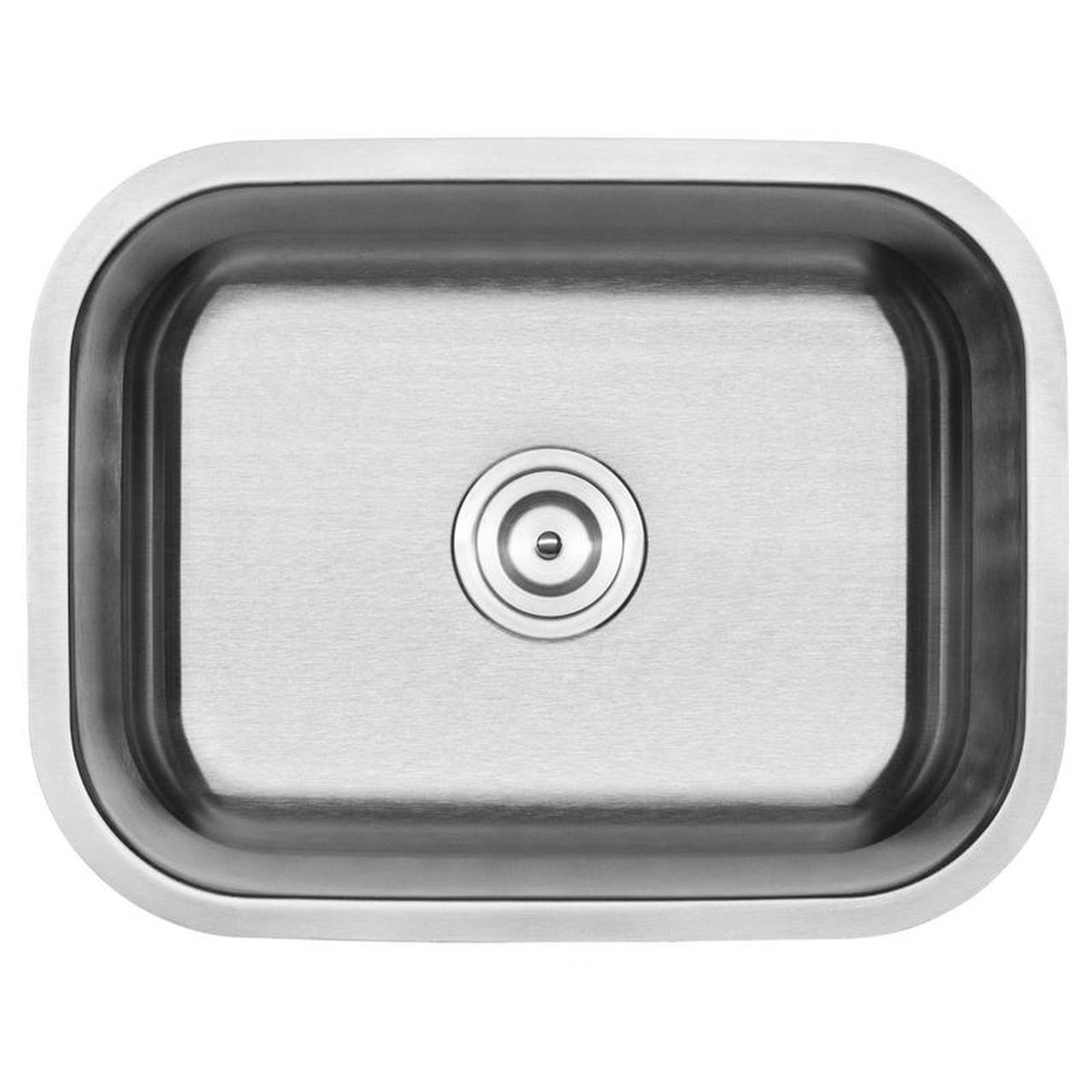 18-Gauge Stainless Steel Single Basin Simple Rectangular Kitchen Sink