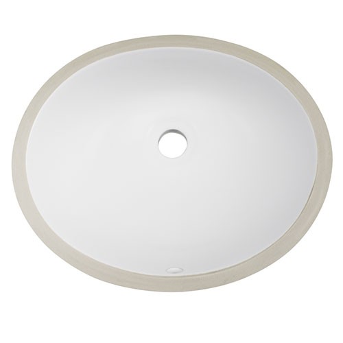 Klasik Oval Basin Keramik Undermount Simple kesombongan Sink