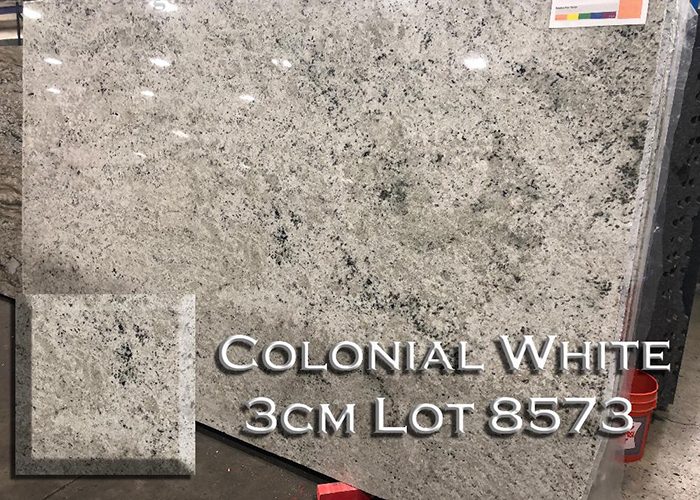 colonial white granite countertop