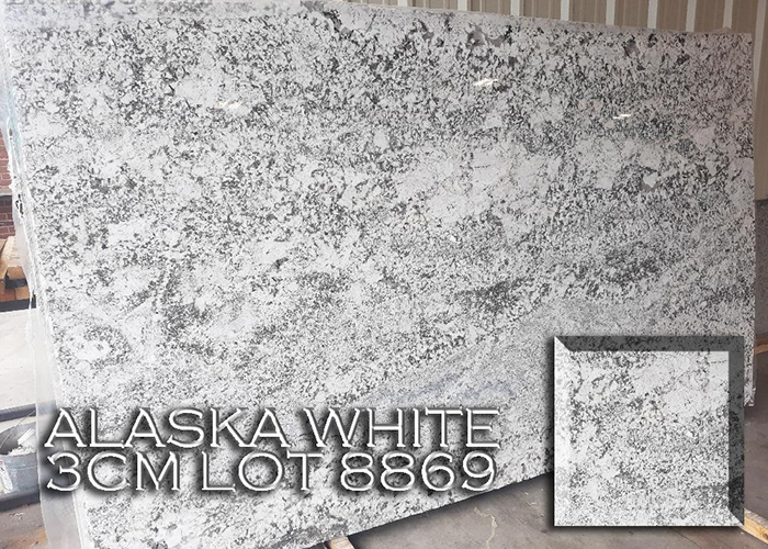 alaska putih meja granit