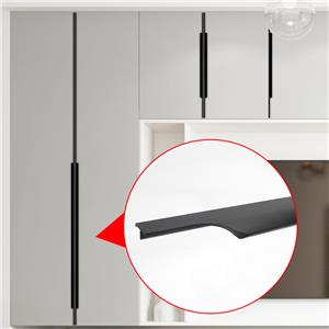 Black Drawer Handles Furniture Kitchen Cupboard Profile Handle Kitchen Cabinet Hidden Drawer Handles