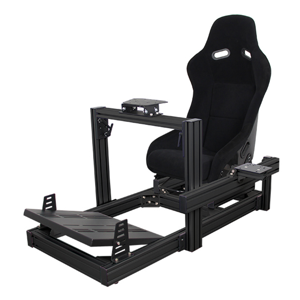 Sim Racing Cockpit Triple Monitor Mount Stand Aluminum Extrusion Parts Sim Racing Cockpit With Monitor Stand