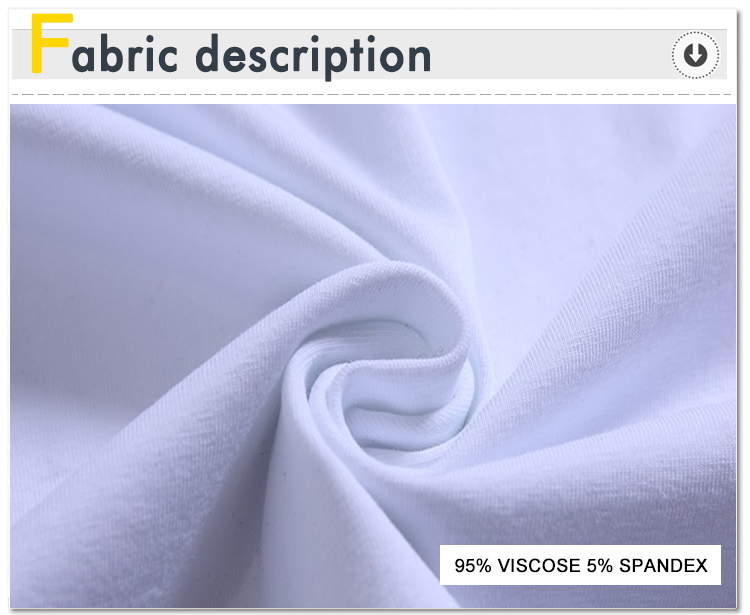94% Viscose 6% Spandex Knit Jersey Fabric For Women Dress Stretchy Fabric  Has a Good Fall Not See Through 50*170cm/Piece A0305