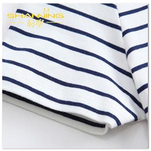 Rayon Elastane Benang Dicelup Stripe Knitted Fabric Manufacturing