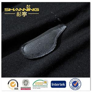 Water Resistant Polyester Spandex Plain Dyed Knitted Fabric For Clothing