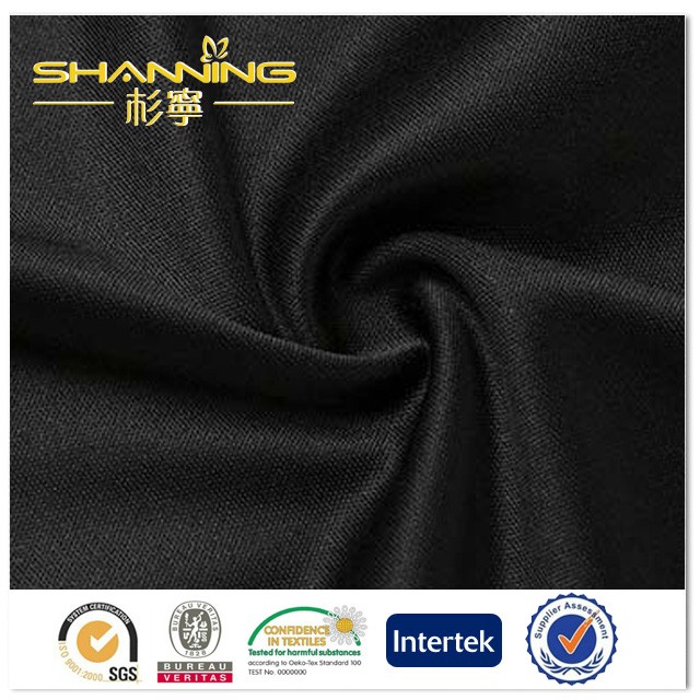 Water Resistant Polyester Spandex Plain Dyed Knitted Fabric For Clothing