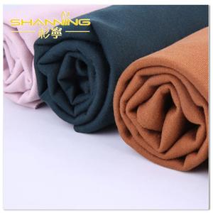 Micro Polyester Spandex Plain Dyed Heavy Knit Brushed Fabrik