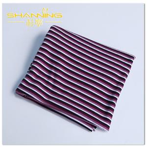 Tissu en tricot côtelé extensible en coton polyester 4X2 Spandex
