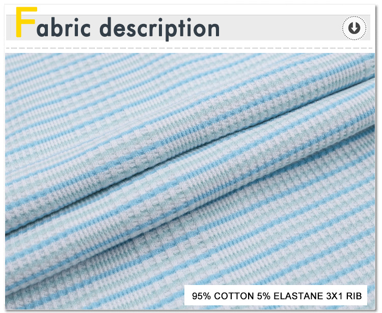 Supply Cotton Elastane 3X1 Rib Knit Tubular Fabric Factory Quotes