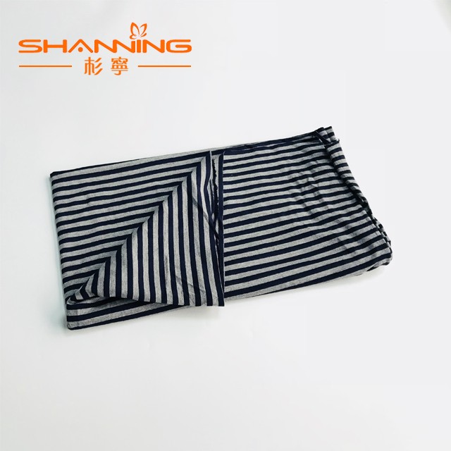 95% Viscose 5% Spandex Yarn Dyed Stripe Single Jersey Fabric