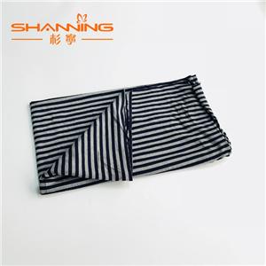 95% Viscose 5% Spandex Yarn Dyed Stripe Single Jersey Fabric