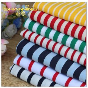 100% Cotton Yarn Dyed Feeder Stripe French Terry Fabric