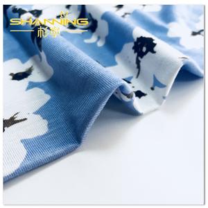 95% Viscose 5% Spandex Reactive Print Knit Single Jersey Fabric
