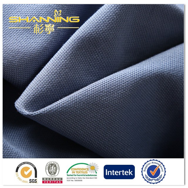 Cvc 60/40 Cotton Polyester Pique Knit Fabric For Lacoste And Burberry Polo Shirts