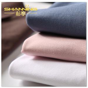 Cvc 60/40 Cotton Polyester Pique Knit Fabric Untuk Baju Polo Lacoste Dan Burberry