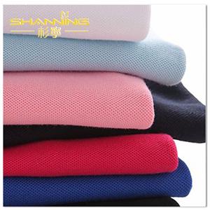 100% Cotton Solid Pique Knit Fabric Untuk Baju Polo