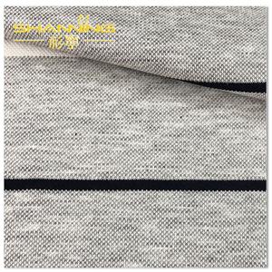 60 % modal 40 % polyester fils teints Stripe Pique Knit Polo Fabric Wich prix bon marché