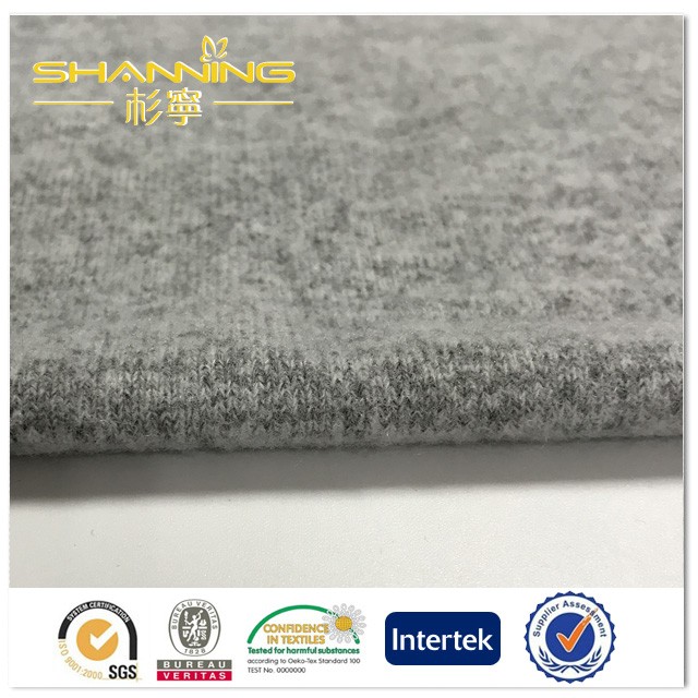 Китай Оптовая продажа вискозы, полиэстера, спандекса, твердой краски, лучшая ткань для свитера для толстовок, производитель