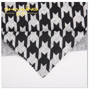 Tissu de chandail en tricot d'impression de spandex de coton de polyester de cvc