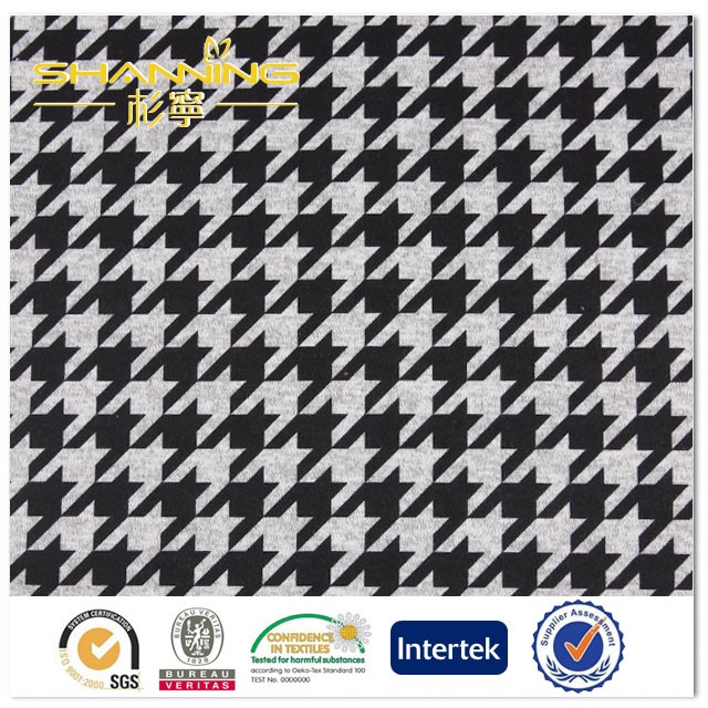 Cvc Cotton Polyester Spandex Printing Knit Sweater Fabric