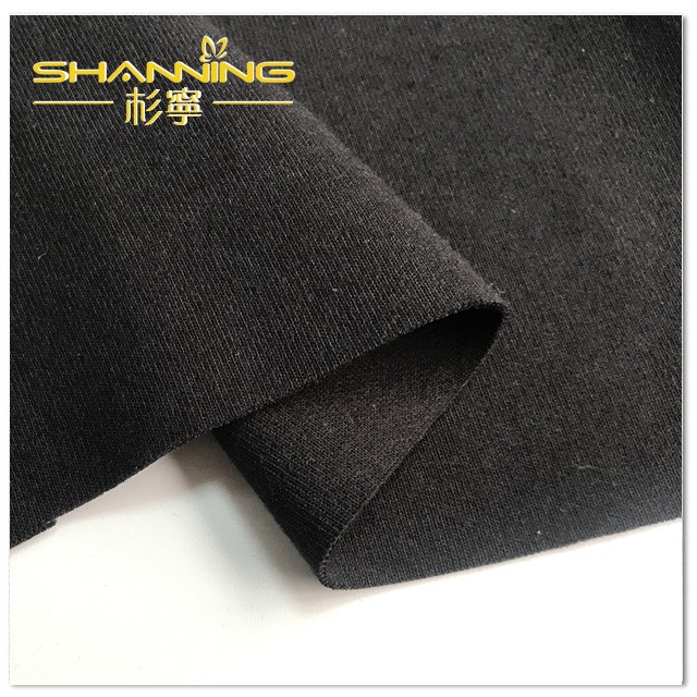 100% Combed Cotton Reactive Dyed Solid Interlock Knit Fabric