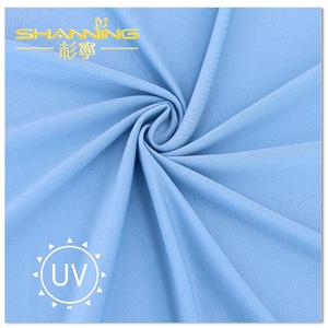 Anti-Uv Polyester Elastan T Gömlek İçin Katı Boyalı Örme Jersey Kumaş