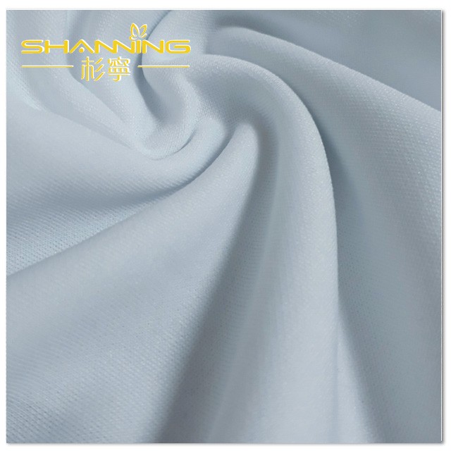 Solid Dyed Polyester Cool Max Function Single Jersey Knit Fabric