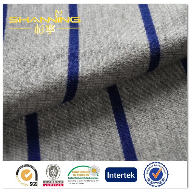 Viscose Melange Spandex Yarn Dyed Jersey Knit Fabric