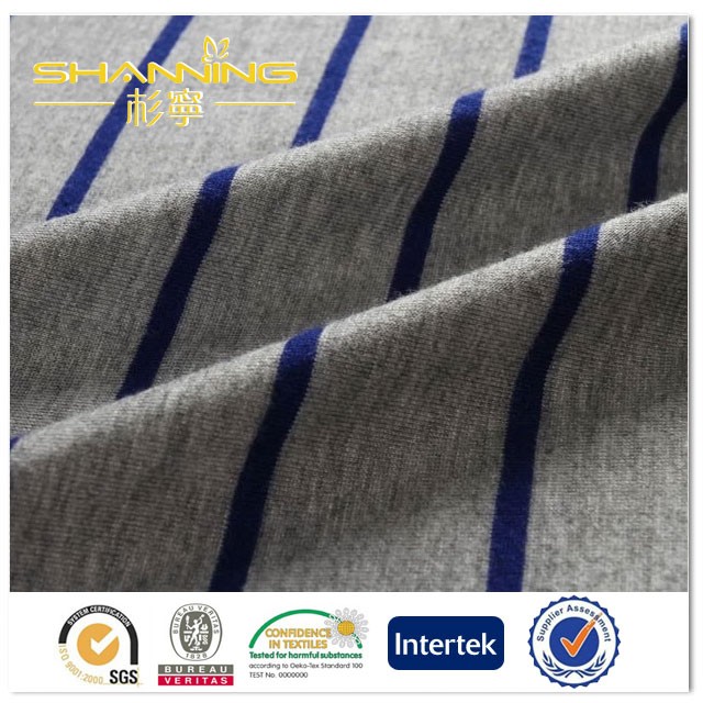 Viscose Melange Spandex Yarn Dyed Jersey Knit Fabric