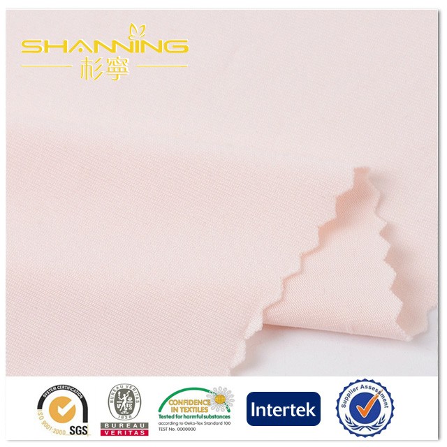 Polyester-Spandex, einfarbig, gestrickter Jersey-Stoff für Unterwäsche