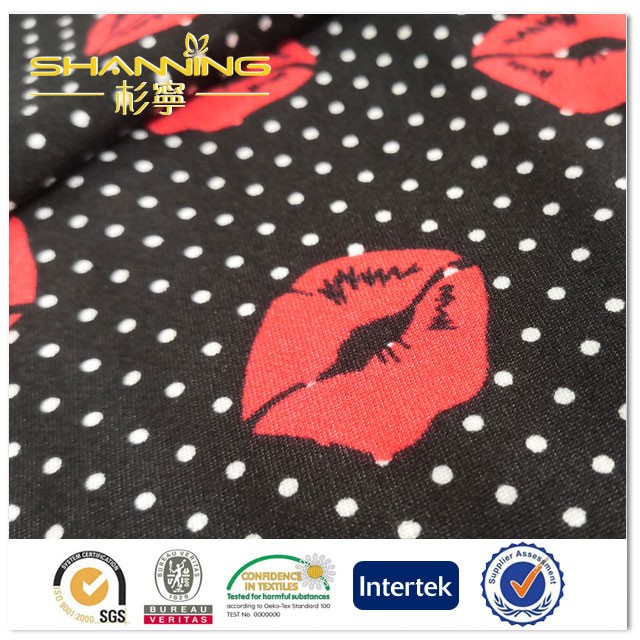 Wholesale Polyester Elastane Disperse Printed Knit Fabric