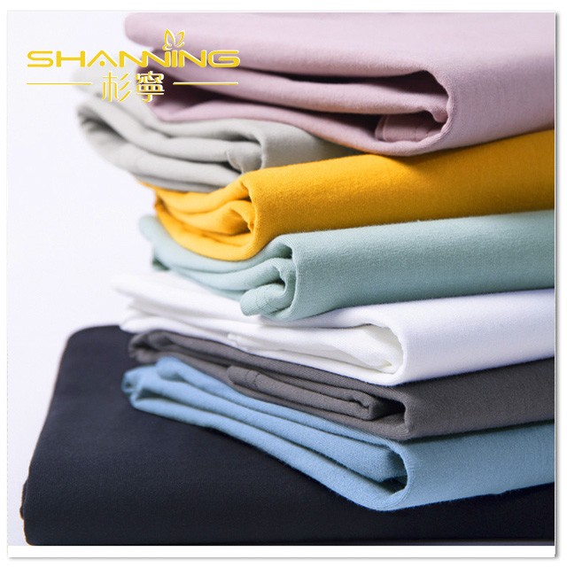 Supply Bio-Wash Cotton Lycra Solid Dyed Knitting Jersey Fabric For Garment  Factory Quotes - OEM