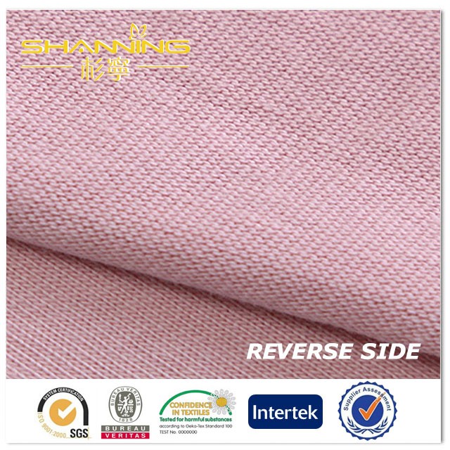 Tc Polyester Cotton Spandex Solid Dyed Knit Jersey Fabric