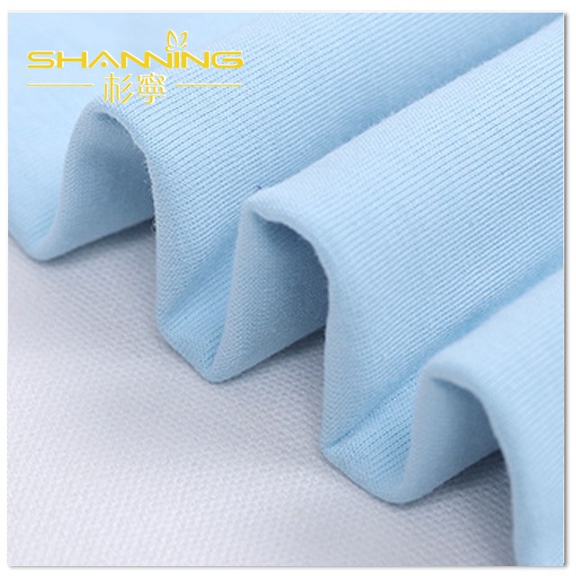 Supply Cvc Cototn Polyester Spandex Plain Dyed Knitted Single Jersey ...